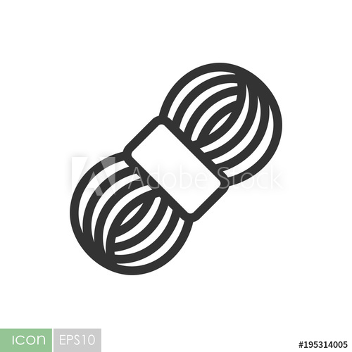 500x500 Roll Of Yarn Vector Icon