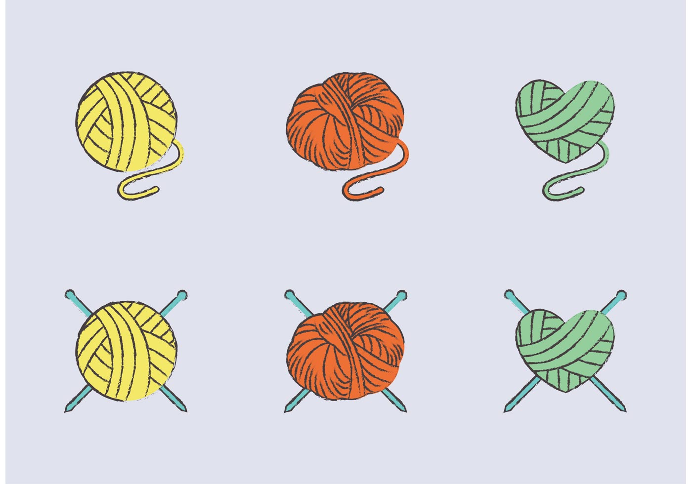 1400x980 Yarn Free Vector Art