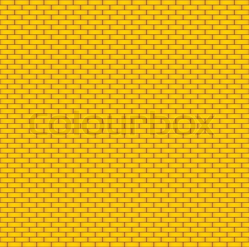 800x793 Yellow Brick Wall Seamless Background Stock Vector Colourbox