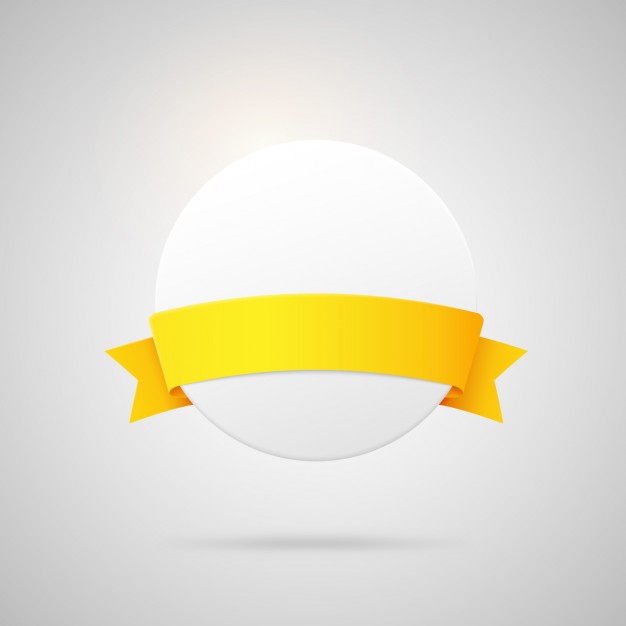 626x626 Circular Badge With Ribbon Vector Free Download