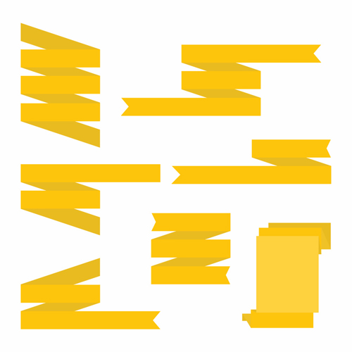 500x500 Colored Paper Ribbon Vectors Material 04 Free Download