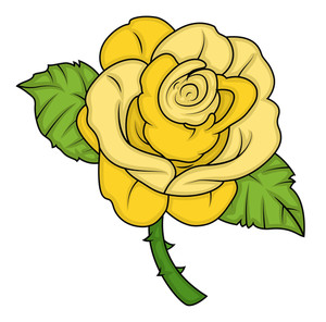 Yellow Rose Vector at GetDrawings | Free download