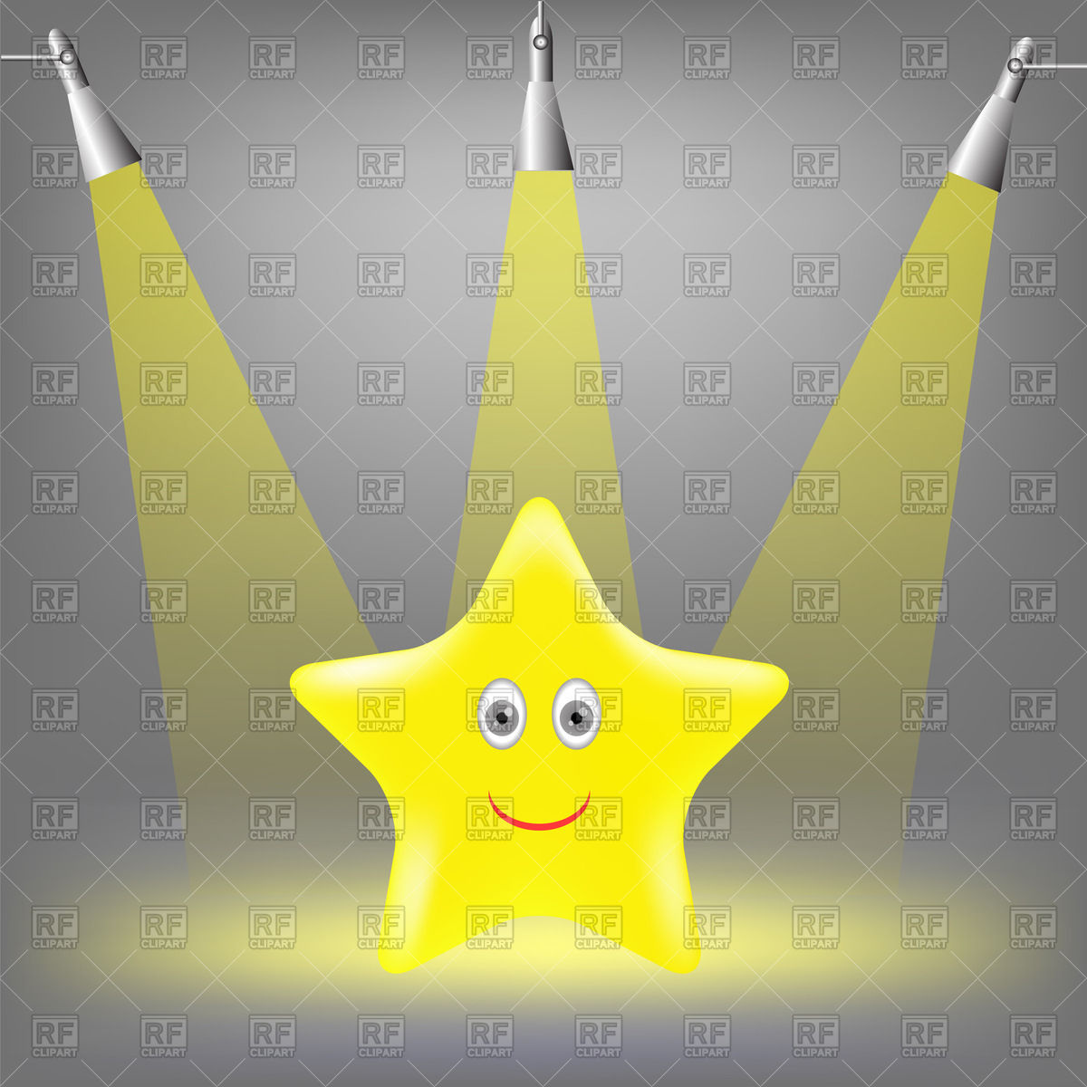 1200x1200 Gold Yellow Star On Grey Light Background Vector Image Vector
