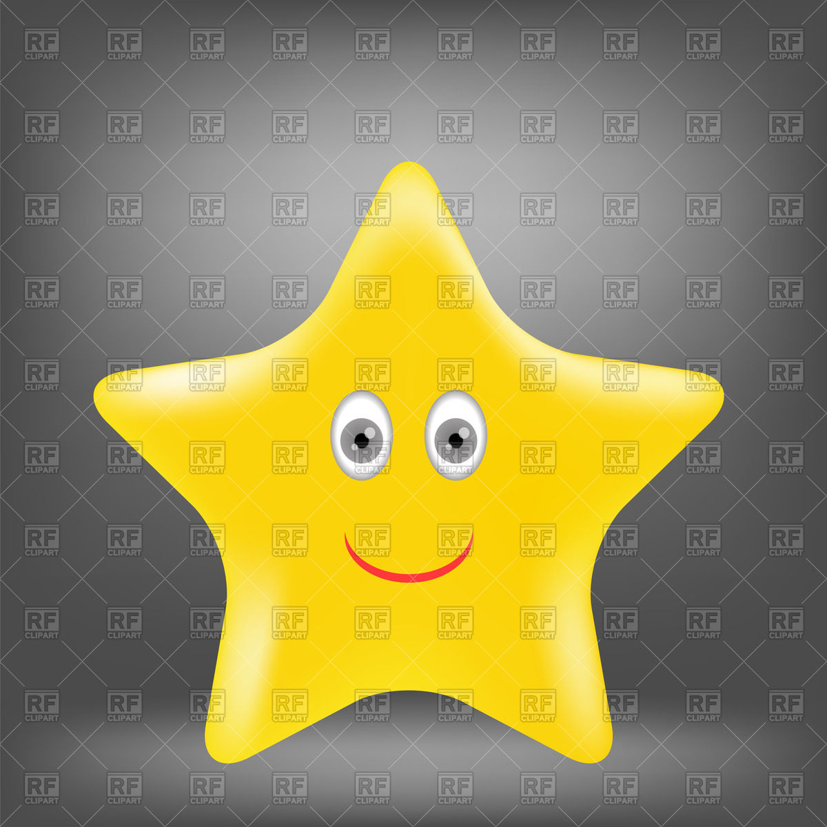 1200x1200 Cartoon Gold Star Vector Image Vector Artwork Of Objects