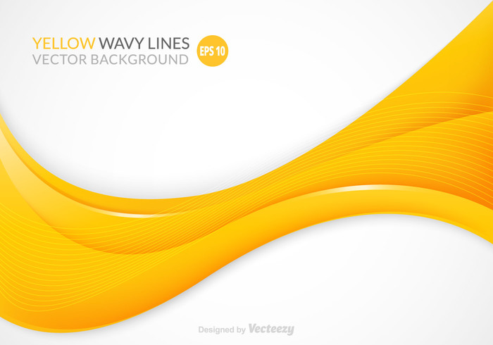 700x490 Free Yellow Wavy Vector Background 144572