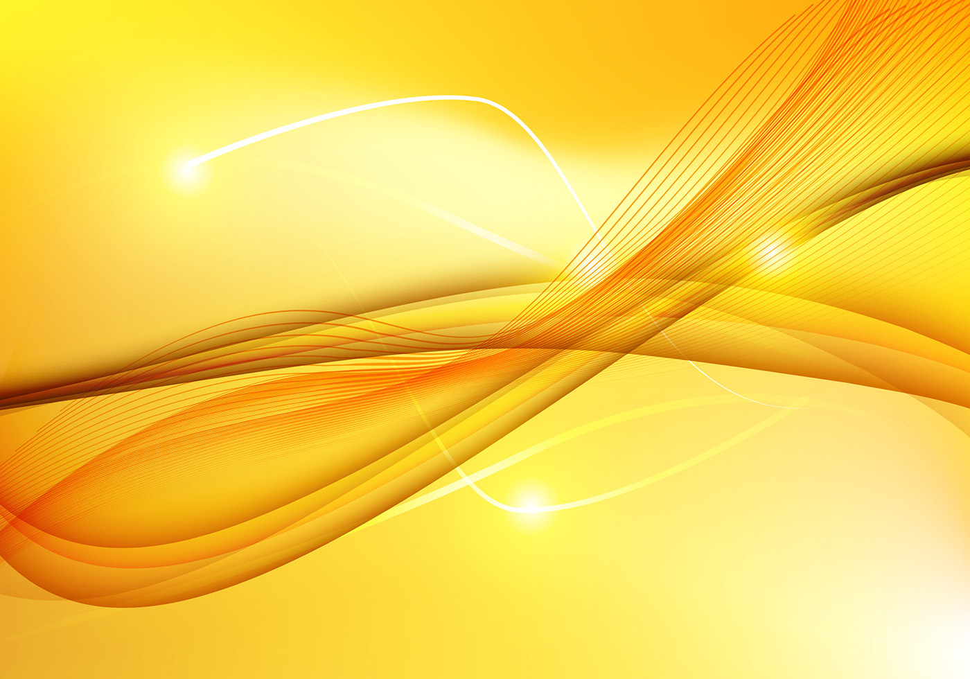 1400x980 Free Vector Abstract Yellow Wave Background