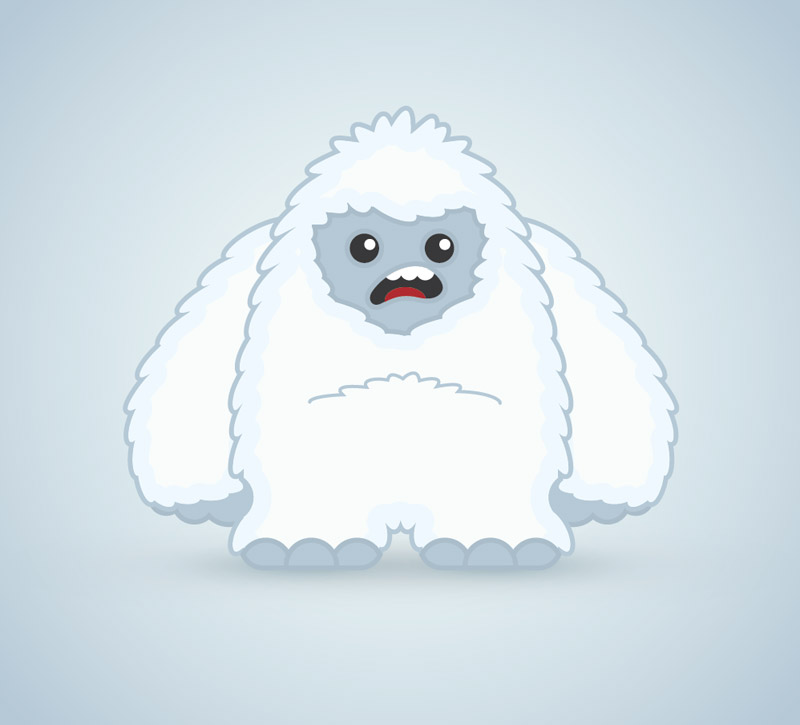 800x725 How To Create A Cool Vector Yeti Character In Illustrator