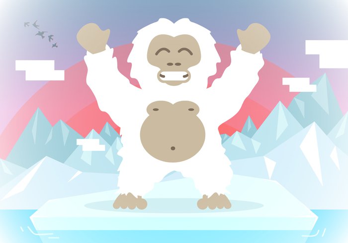 700x490 Yeti Landscape Background Vector