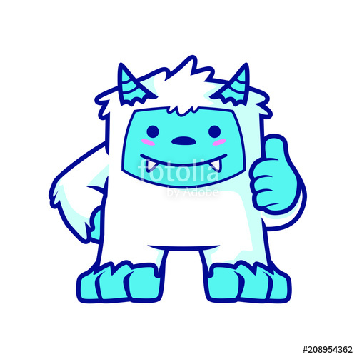 500x500 Yeti Mascot Design Vector Stock Image And Royalty Free Vector