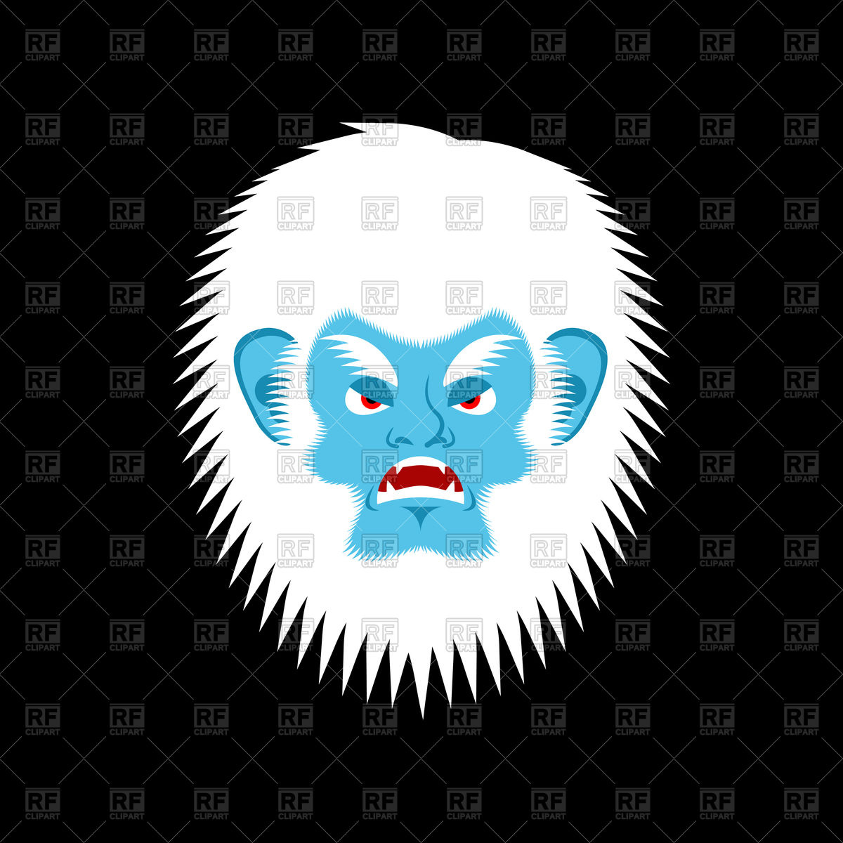 1200x1200 Yeti Angry Emoji Vector Image Vector Artwork Of Icons And