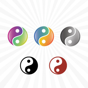 300x300 Yin Yang Vector