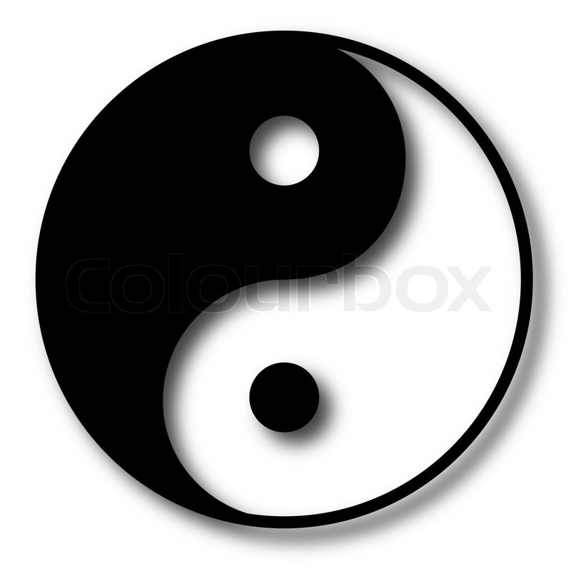 800x797 Yin Yang Vector Illustration Stock Vector Colourbox