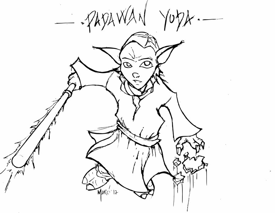 900x697 Padawan Yoda Vector By Marcialjimenezperea