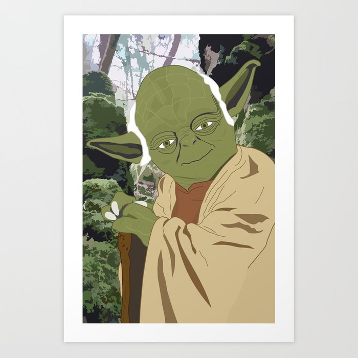 700x700 Yoda (Vector Art) Art Print By Troyarthurgraphics Society6