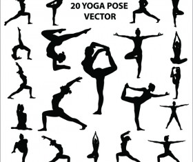 280x235 Yoga Poses Vector Design Elements 03 Free Download