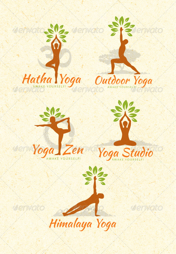 590x850 Organic Yoga Vector Design Elements By Subtropica Graphicriver