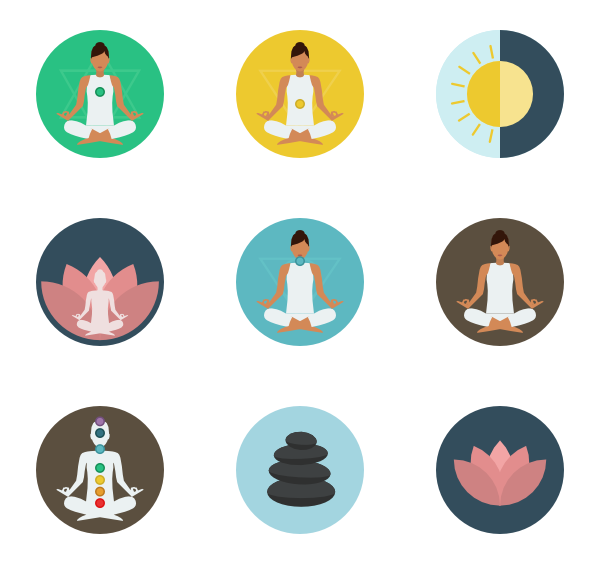 600x564 Yoga Icons