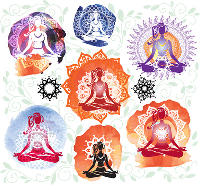 399x368 Yoga Vectors Free Vector Download (120 Free Vector) For Commercial