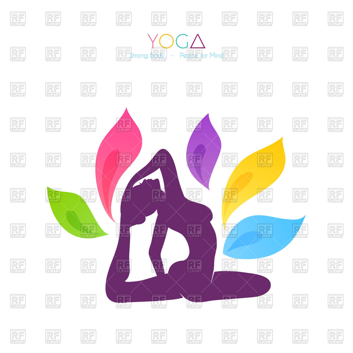 1200x1200 Silhouette Of Woman Doing Yoga Vector Image Vector Artwork Of