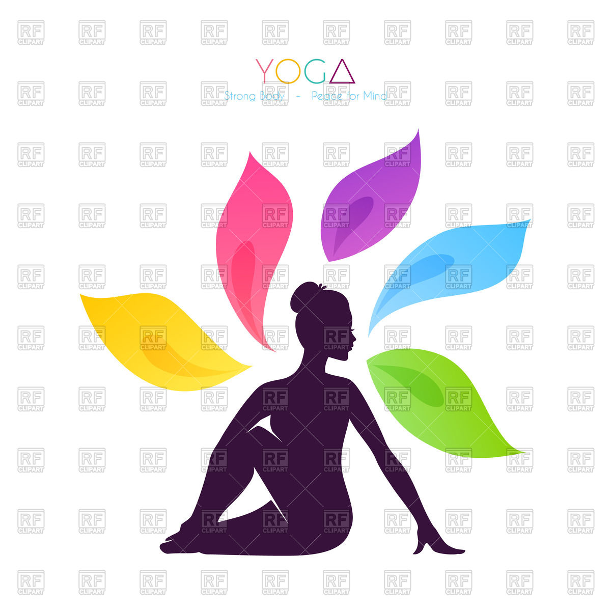 1200x1200 Purple Silhouette Of Beautiful Woman Doing Yoga Vector Image