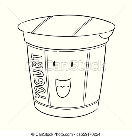 450x470 Vector Of Yogurt.