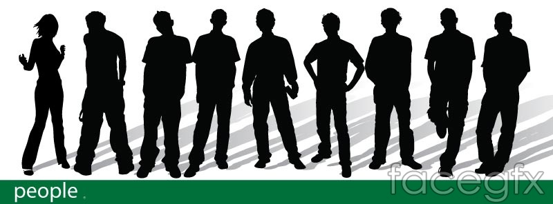 800x296 Trends Youth Silhouettes Vector Over Millions Vectors, Stock