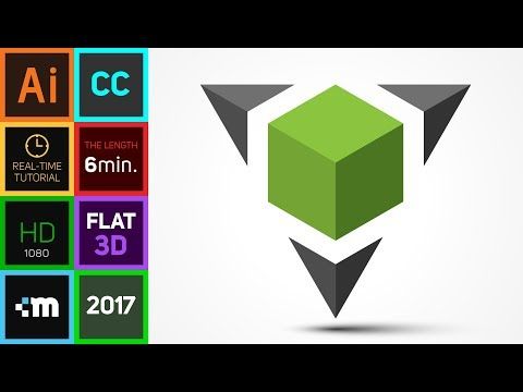 480x360 How To Create 3d Logo Design In Adobe Illustrator Cc Hd Square