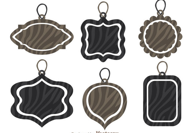 632x443 Label Tag With Zebra Print Vectors Free Vector Download 303905