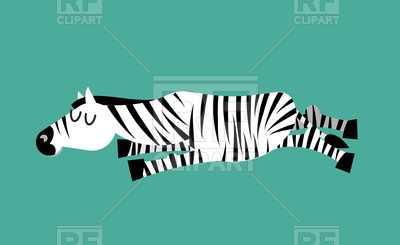 400x245 Sleeping Zebra Vector Image Vector Artwork Of Plants And Animals