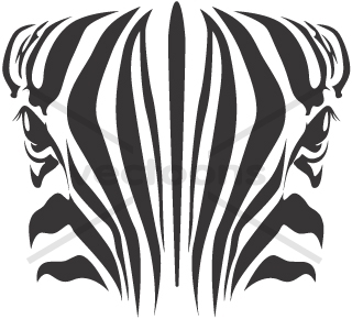 320x290 Zebra Eyes Illustration