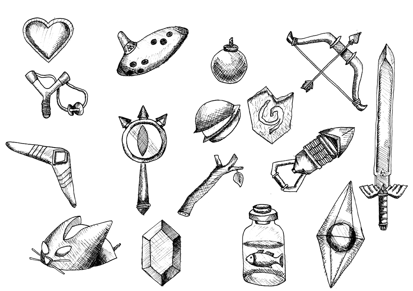 1400x989 Zelda Vector Pattern By Dominic Mitrano