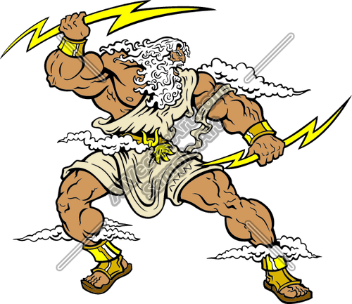 500x433 Zeus Clipart Vector