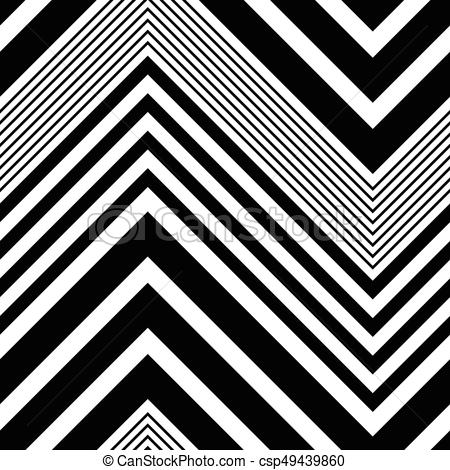450x470 Seamless Zigzag Pattern. Abstract Black And White Background