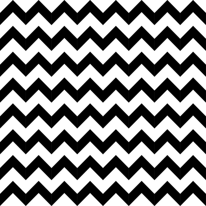 700x700 Abstract Geometric Zigzag Seamless Pattern. Vector Wall Mural