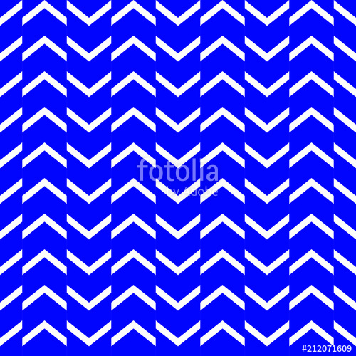 500x500 Zigzag Vector Pattern. Blue And White Intermittent Lines. Simple