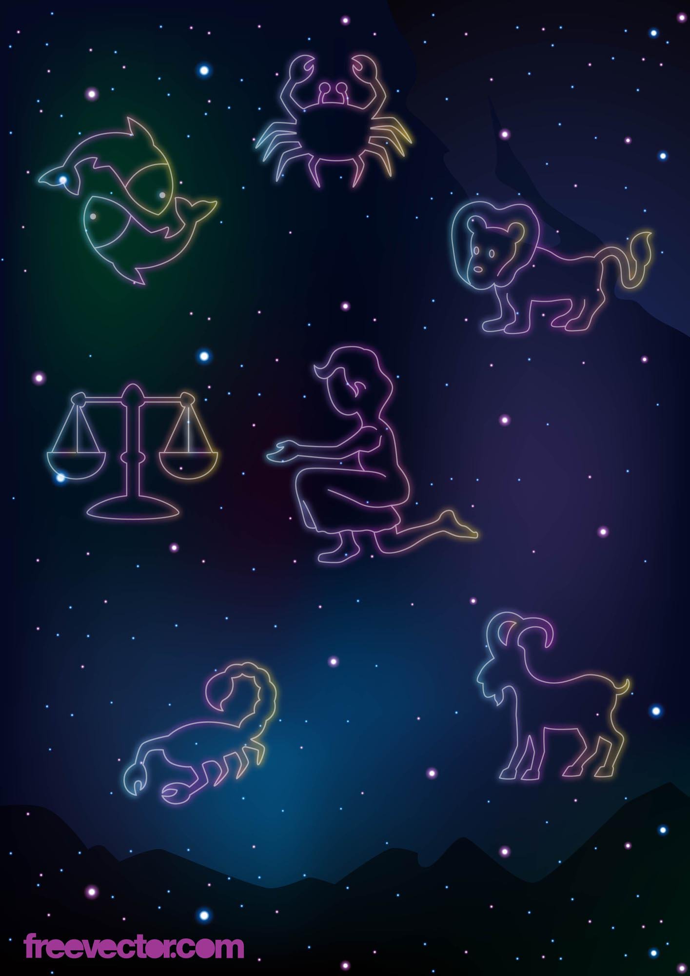 1415x2000 Zodiac Vector Vector Art Amp Graphics