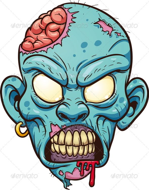 590x751 Apocalypse Clipart Zombie Face