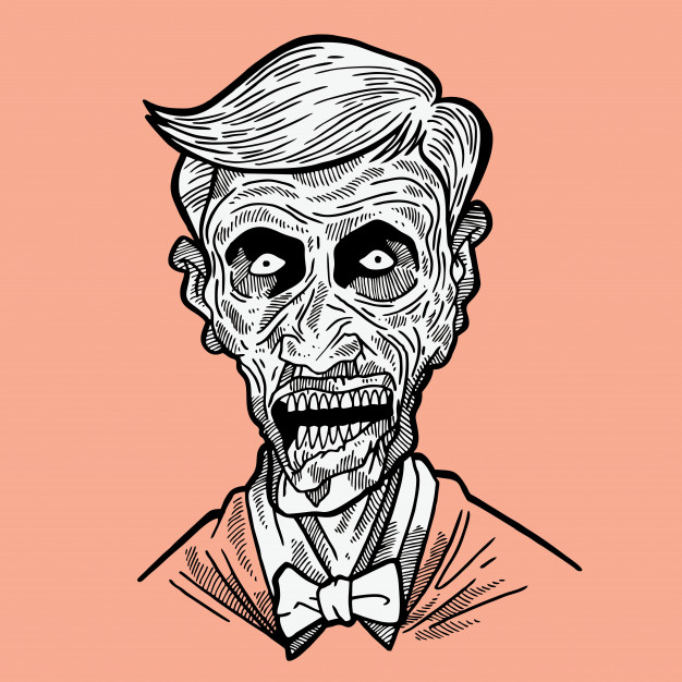 626x626 Zombie Face Vector Premium Download