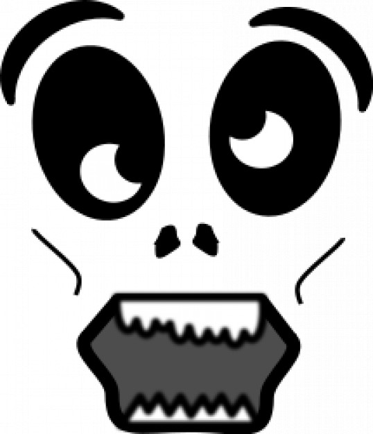538x626 Cartoon Zombie Face Vector Free Download