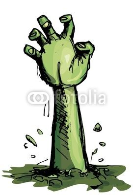 271x399 Vector Cartoon Of A Green Zombie Hand Zombies