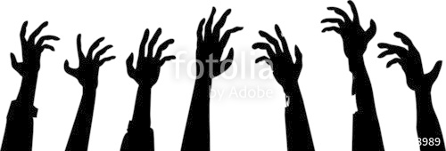 500x170 Zombie Hands Footer Stock Image And Royalty Free Vector Files On