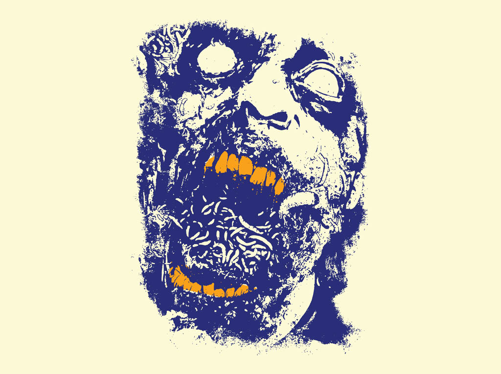 1024x765 Zombie Face Vector Art Amp Graphics