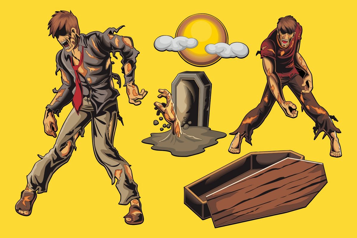 1200x800 Zombie Vector Pack