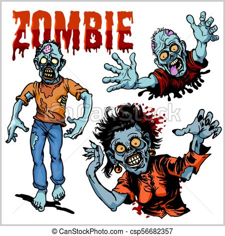 450x470 Zombie Comic Set
