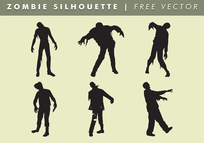 700x490 Zombie Silhouette Vector Free