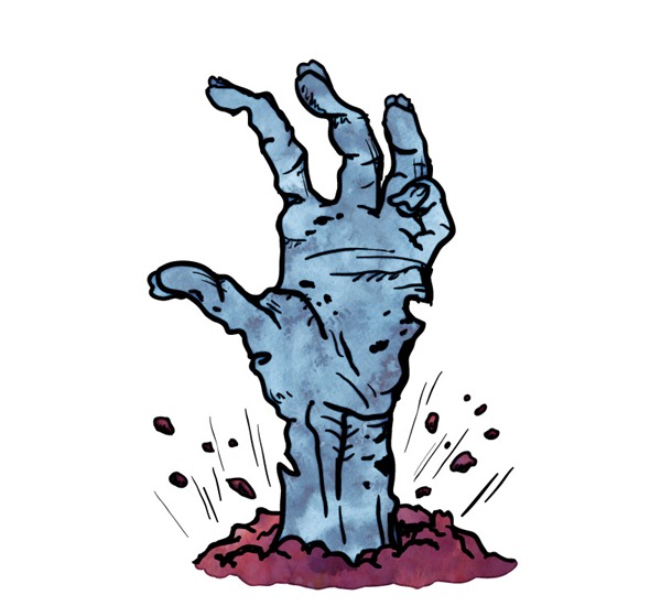 600x550 Emerged Zombie Arm Vector Graphics My Free Photoshop World