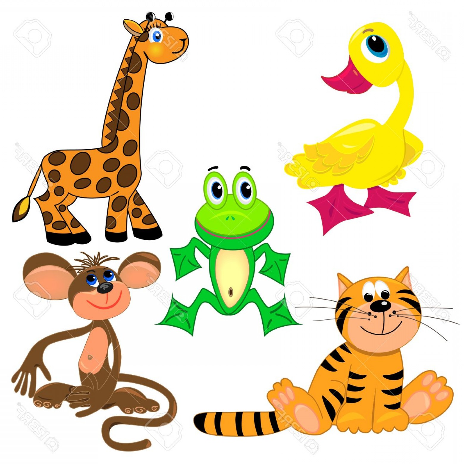 Zoo Animals Vector at GetDrawings | Free download