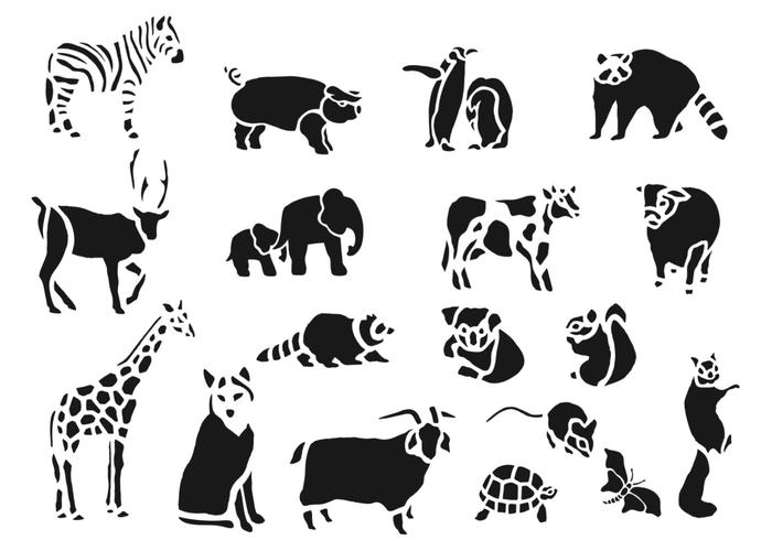 700x490 Zoo Animal Vector Pack