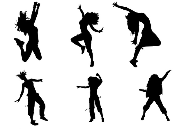 632x443 Zumba Silhouette Vectors Free Vector Download 336201 Cannypic