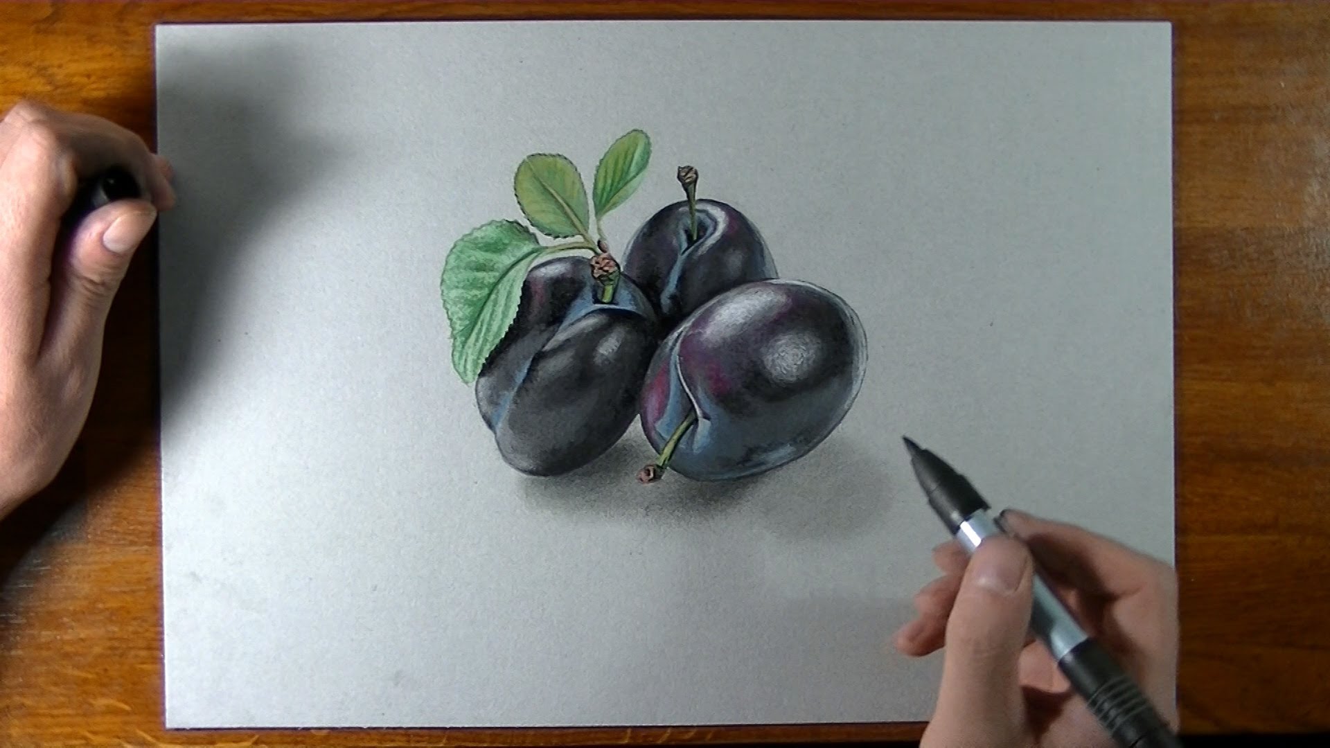 1920x1080 How To Draw 3d Plums